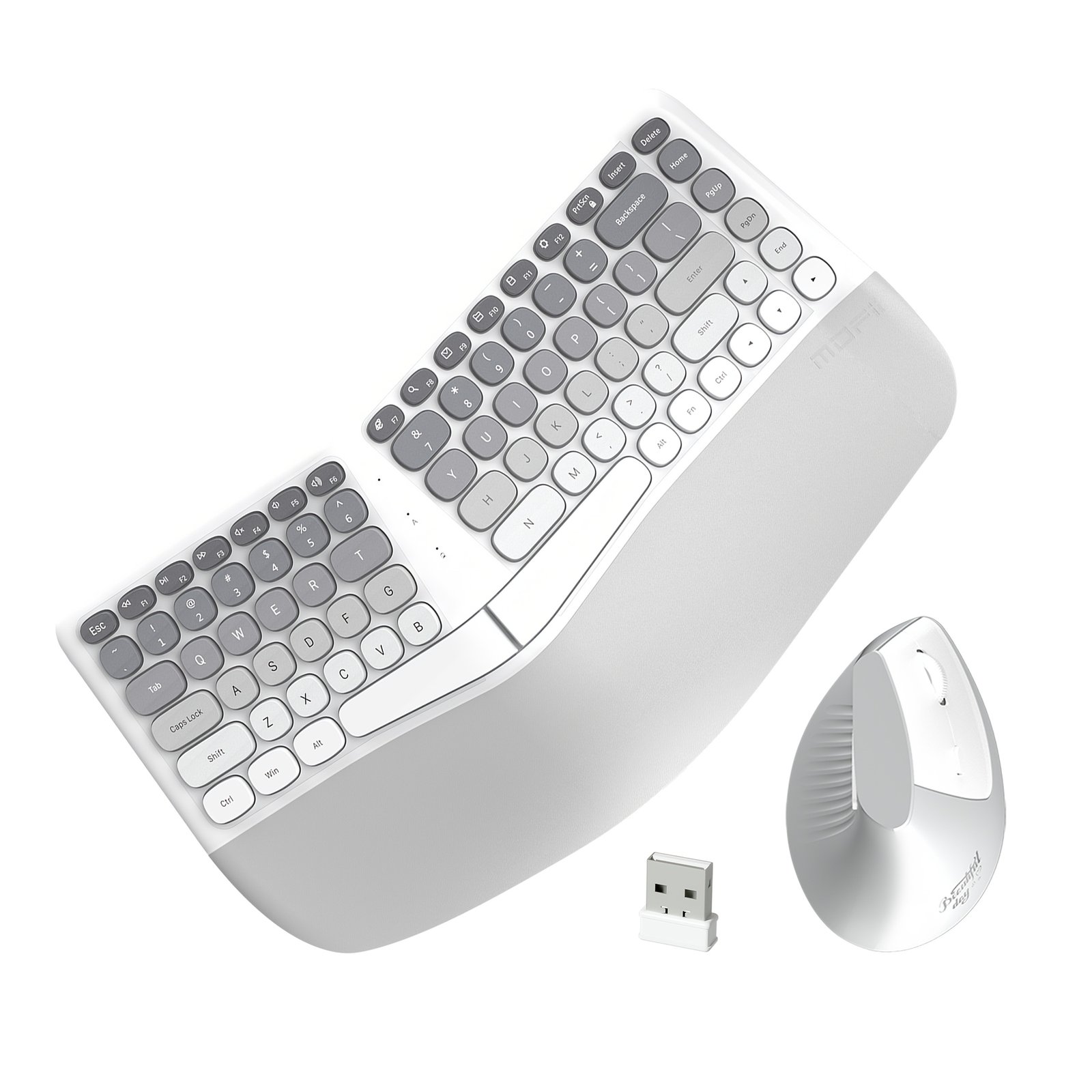 MOFII BOMI Wireless Keyboard and Mouse Combo 2.4G Stable Connection for Office & Home