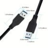 USB 3.0 / USB 2.0 Male to Male Cable 5Gbps Fast Data Transfer Cable for Keyboard Mouse Hard Drive