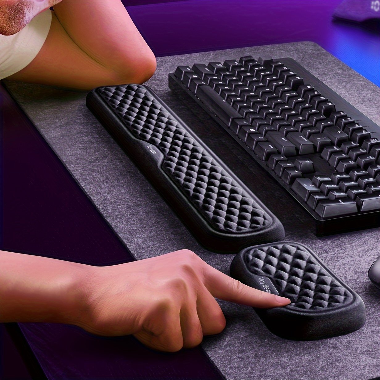 Ergonomic Keyboard and Mouse Wrist Rest Pad with Elbow Support for Computer Desk